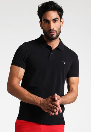 ORIGINAL SLIM RUGGER - Poloshirts - black