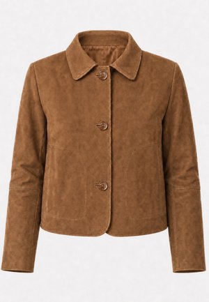 Ricano, JEENA - Lederjacke - cognac velour