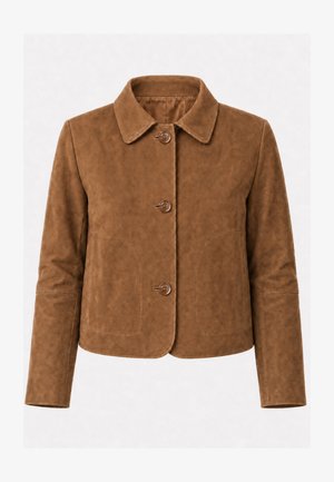 Ricano, JEENA - Lederjacke - cognac velour