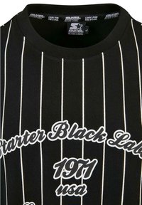 Starter PINESTRIPE - Printtipaita - black