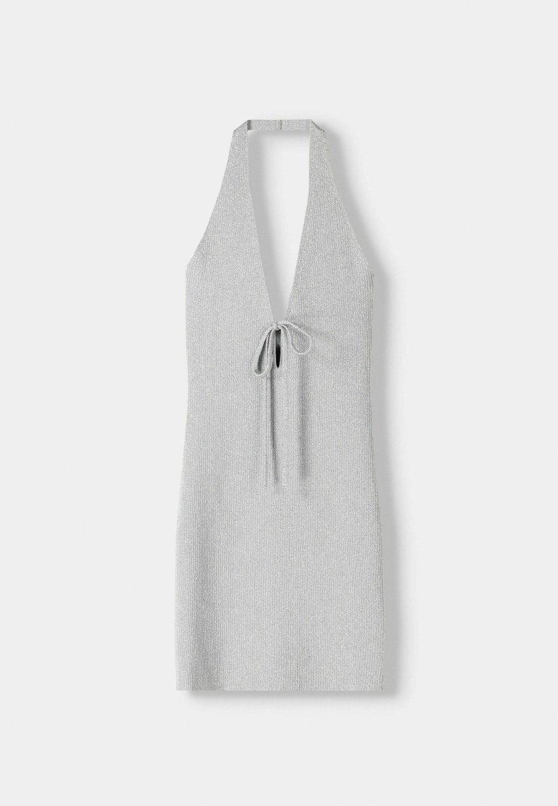 Bershka Jurk zilverkleurig