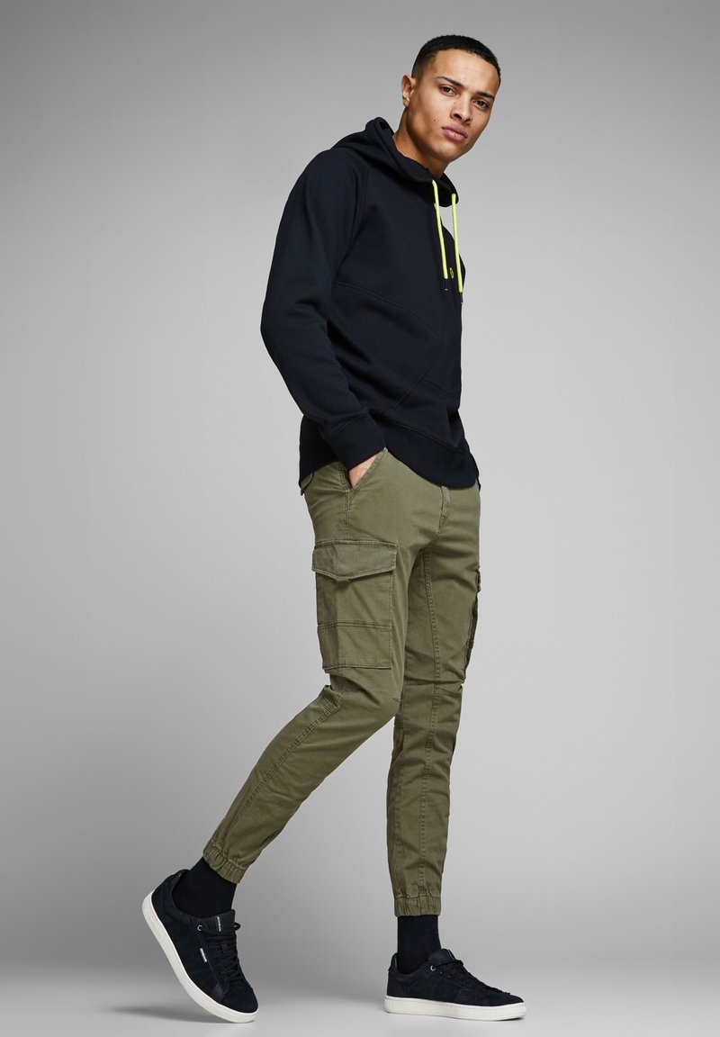 JACK & JONES Pantalon JXHARPER Soft Knit - Jogger Confortable Taille Haute Gris