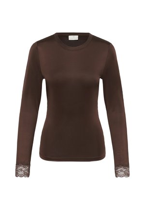 Kaffe, KAKITTY LS T-SHIRT - T-shirt à manches longues - coffee bean