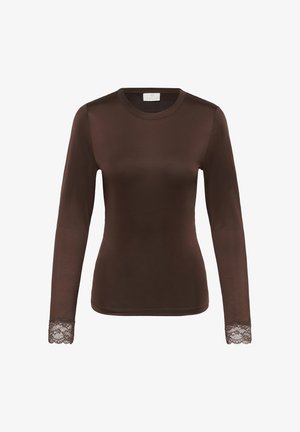Kaffe, KAKITTY LS T-SHIRT - T-shirt à manches longues - coffee bean