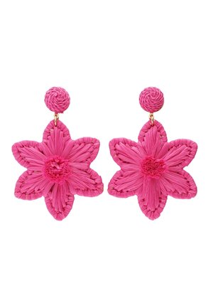 STATEMENT WITH FLOWER - Boucles d'oreilles - gold coloured