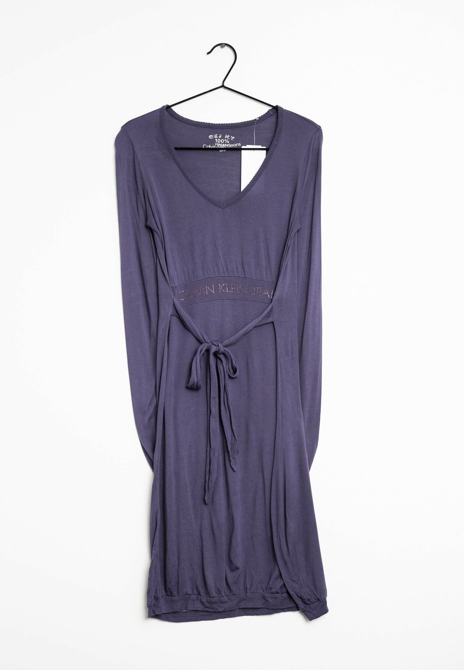 strapless open back dress Calvin Klein Girls Monologo Metallic T-Shirt Dress in Purple main image 0