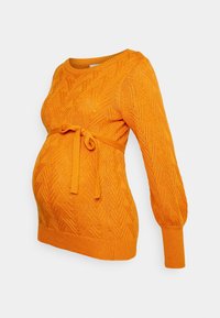 MAMALICIOUS Stickad tröja - orange