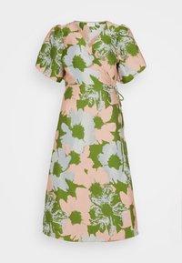 VILOLLA MIDI WRAP DRESS - Nappali ruha - egret