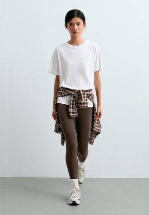 OYSHO, OVERSIZE - SHORT-SLEEVED T-SHIRT - T-shirt basique - white