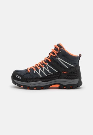 KIDS RIGEL MID TREKKING SHOE WP UNISEX - Bergschoenen - antracite/flash orange