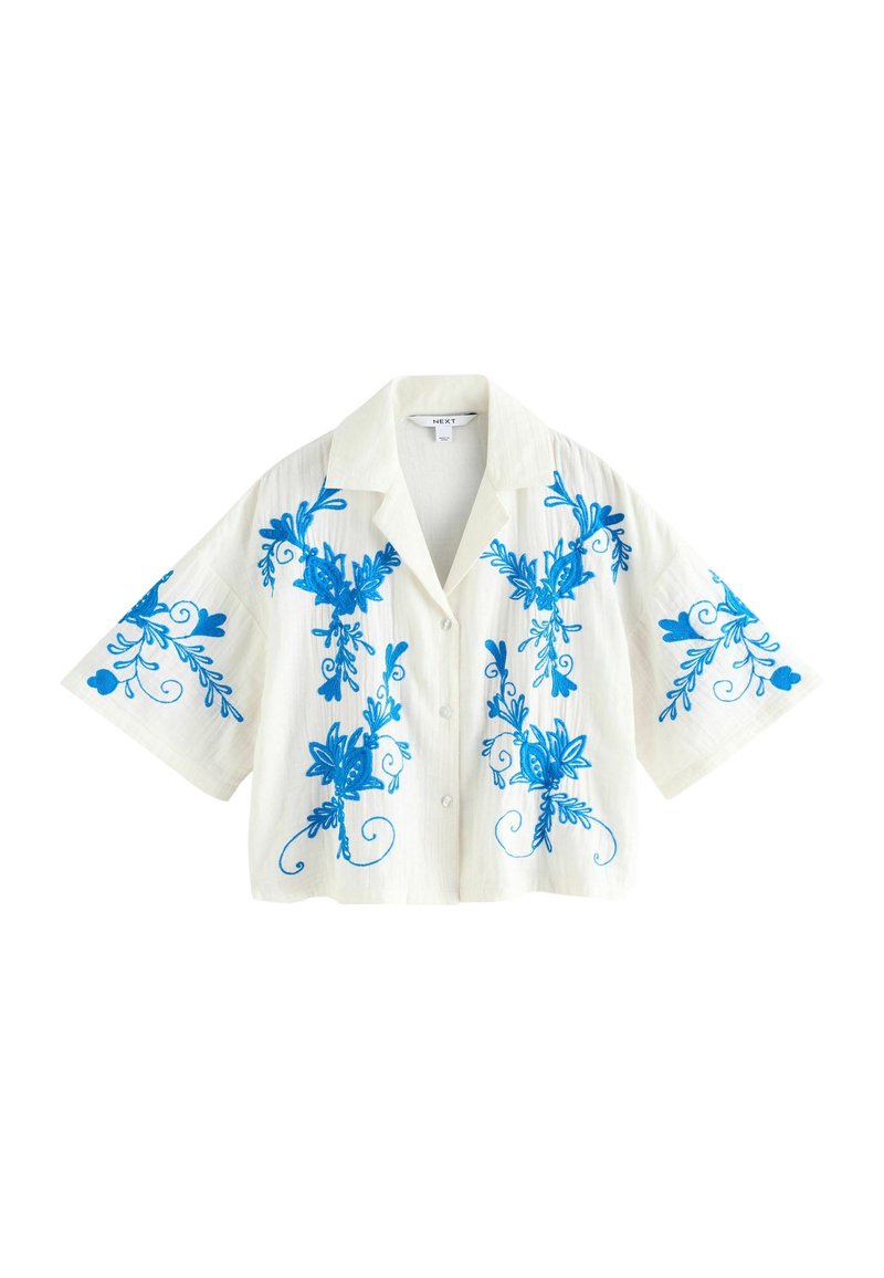 Next - Užsagstoma palaidinė - white blue, Padidinti