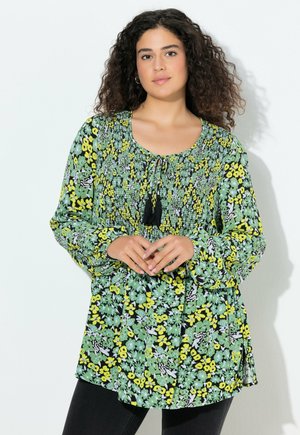 BLÜTEN A-LINIE RUNDHALS LANGARM - Camicetta - apple green