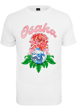 OSAKA TEE - Nyomott mintás póló - white