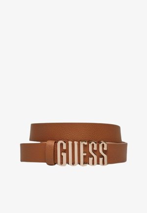 Guess, CINTURA DONNA MERIDIAN NOT ADJ PANT BELT H25 COGNAC - Cintura - cognac