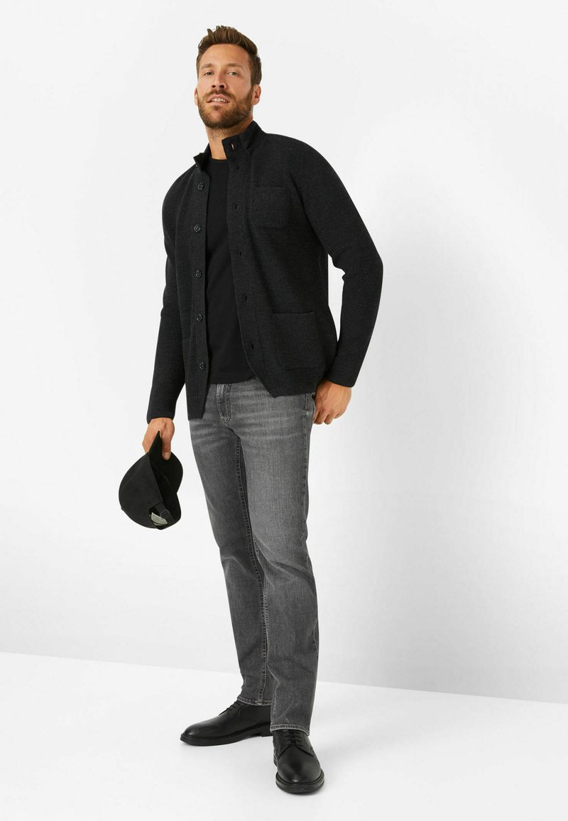 Jan Vanderstorm Gilet En Maille Asger Homme Grandes Tailles - Cardigan Tricot Confortable Jusqu'à 7XL