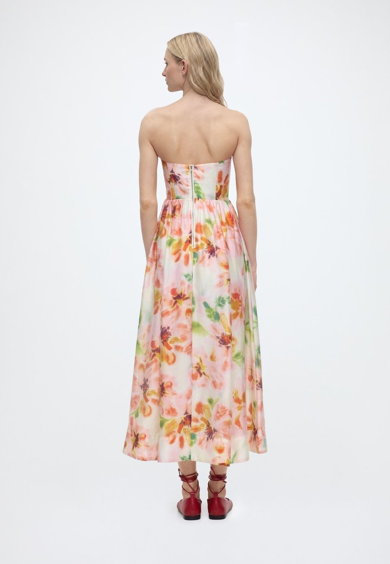 Bardot LOLA CORSET MIDI DRESS - Freizeitkleid - pink floral/pink - Zalando Bardot LOLA CORSET MIDI DRESS - Freizeitkleid - pink floral/pink - Zalando