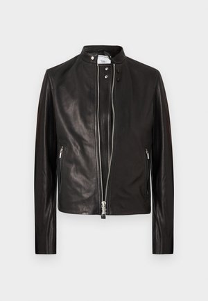 REIER - Veste en cuir - black