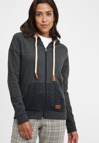 Oxmo - OXMATILDA - Kapuzensweatjacke - Sweat zippé - dar grey m Image miniature 1