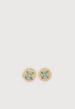 FLOWERS STUDS - Boucles d'oreilles - yellow gold-plated/white