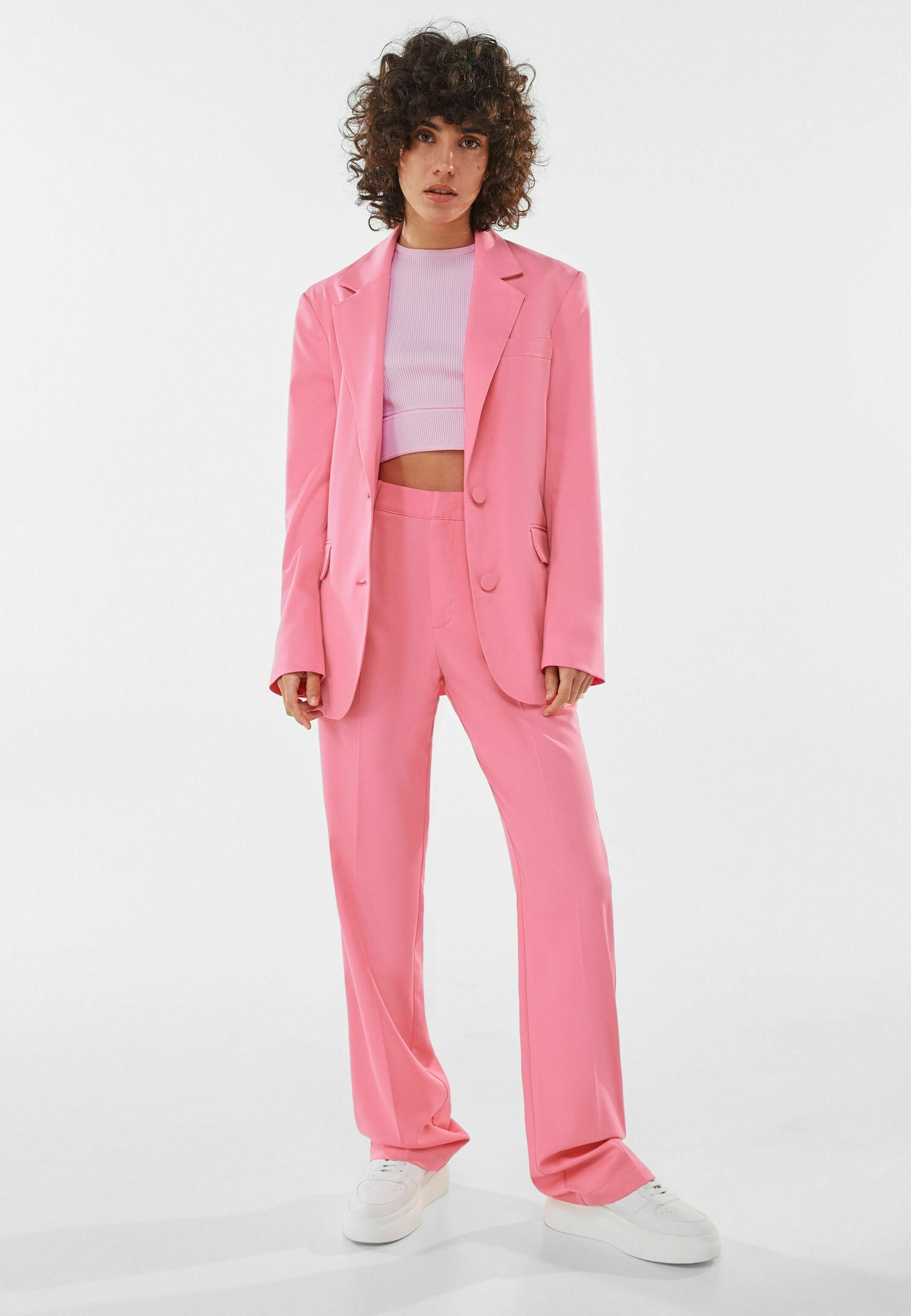 Bershka blazer pink Clearance