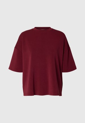 Selected, SLFOVERSIZED TENNY TEE NOOS - Βασικό μπλουζάκι - tawny port