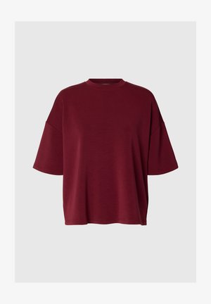 Selected, SLFOVERSIZED TENNY TEE NOOS - Βασικό μπλουζάκι - tawny port
