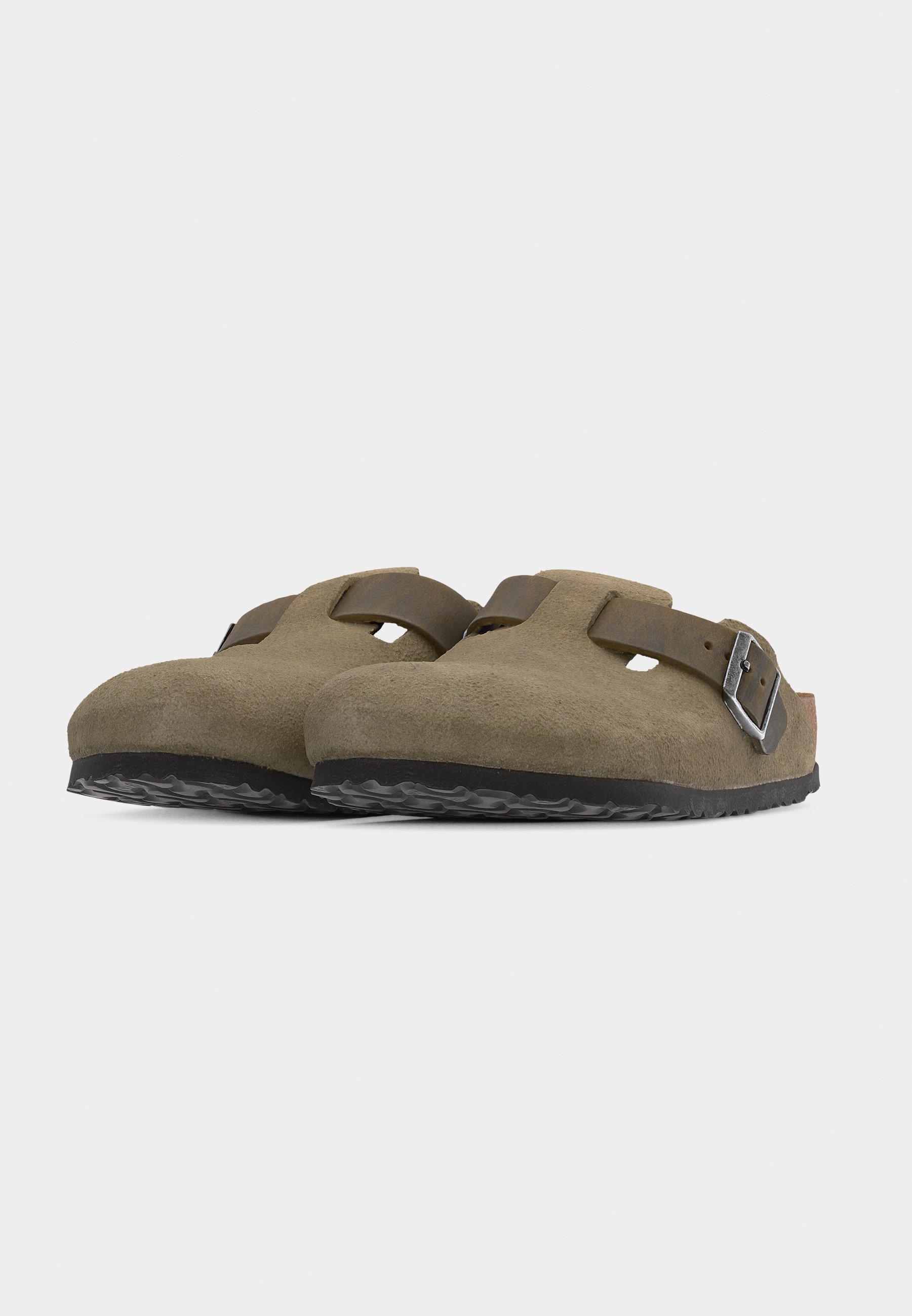 Birkenstock BOSTON LEVE/LEOI FADED KHAKIN REGULAR - Clogs - faded