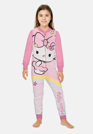 Hello Kitty, HELLO KITTY JUMPSUIT OVERALL PYJAMA SCHLAFANZUG LANGARM - Jumpsuit - rosa