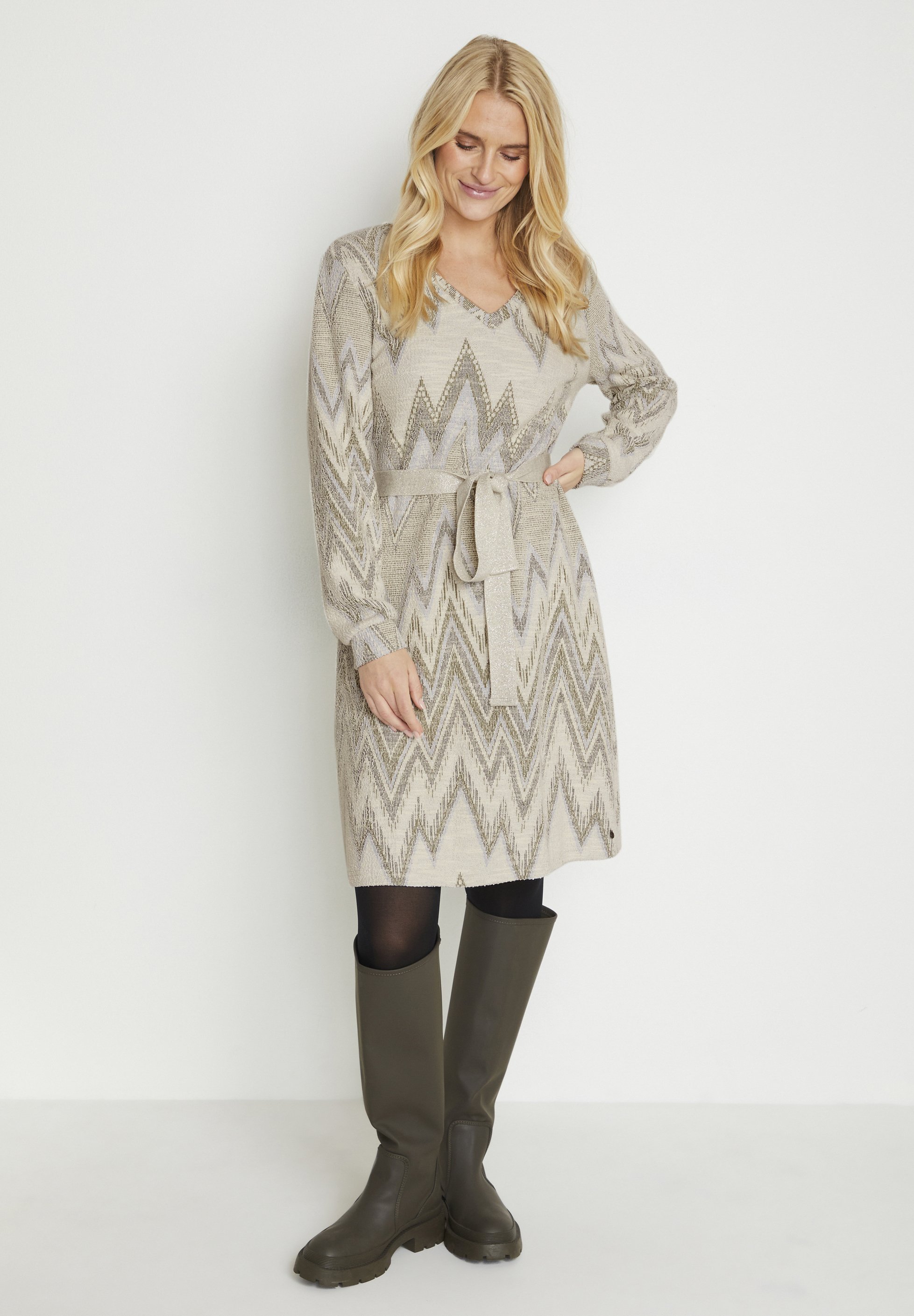 zig zag jumper dress