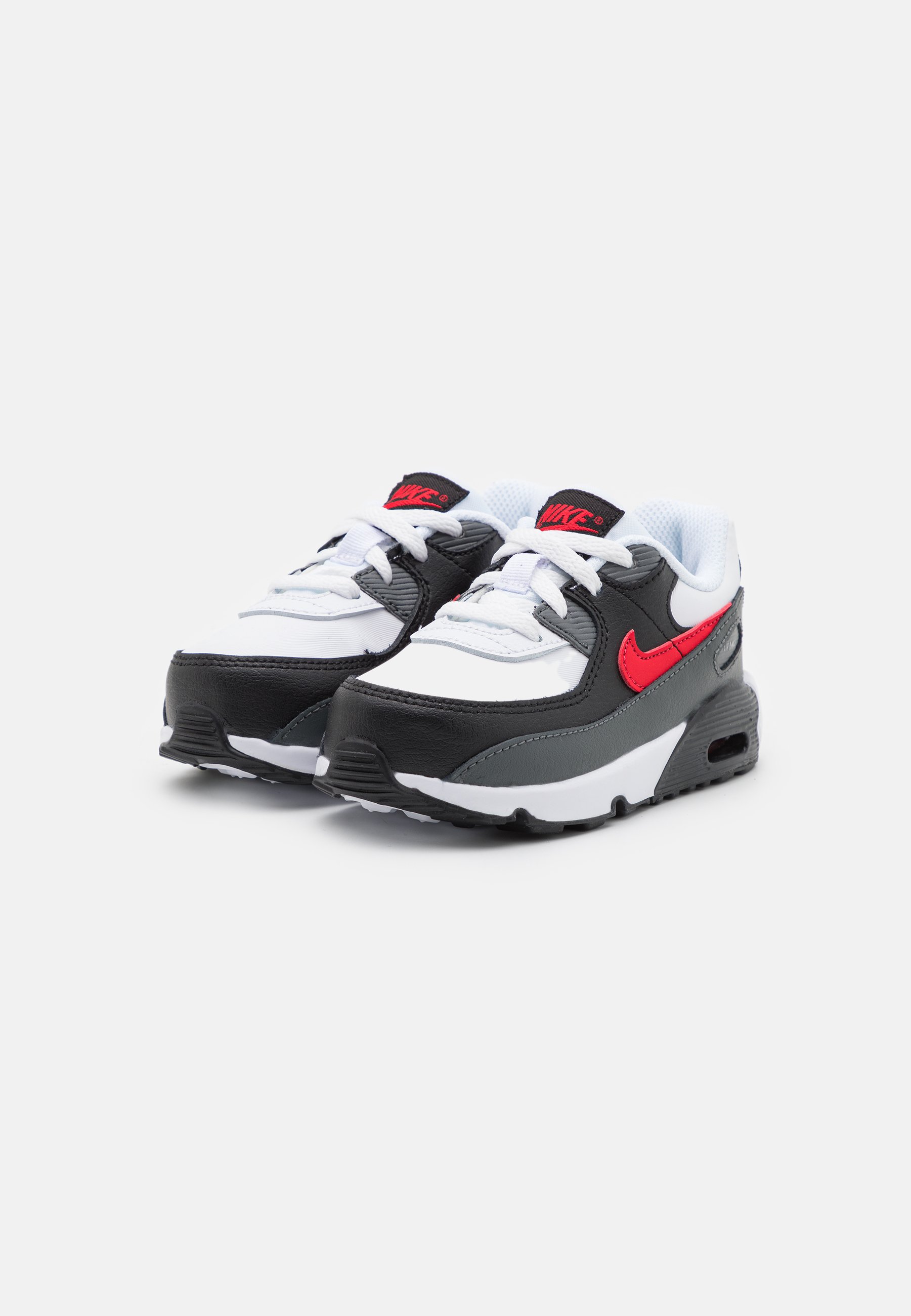 Nike Sportswear AIR MAX 90 UNISEX - Zapatillas - white/university red/iron  grey/black/blanco - Zalando.es
