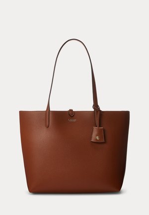 Lauren Ralph Lauren FAUX-LEATHER LARGE REVERSIBLE TOTE BAG - Geantă de pânză - brown/orange