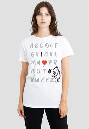 Disney, WINNIE THE POOH CLASSIC POOH ALPHABET INK - T-Shirt print - white