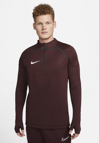 Nike Performance STRIKE WINTERIZED DRIL  - Longsleeve - burgundy crush/reflective silv