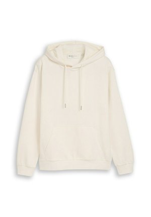 TOM TAILOR DENIM, TOM TAILOR DENIM STRICK & SWEATSHIRTS BASIC HOODIE SWEATSHIRT - Sweat à capuche - gardenia white