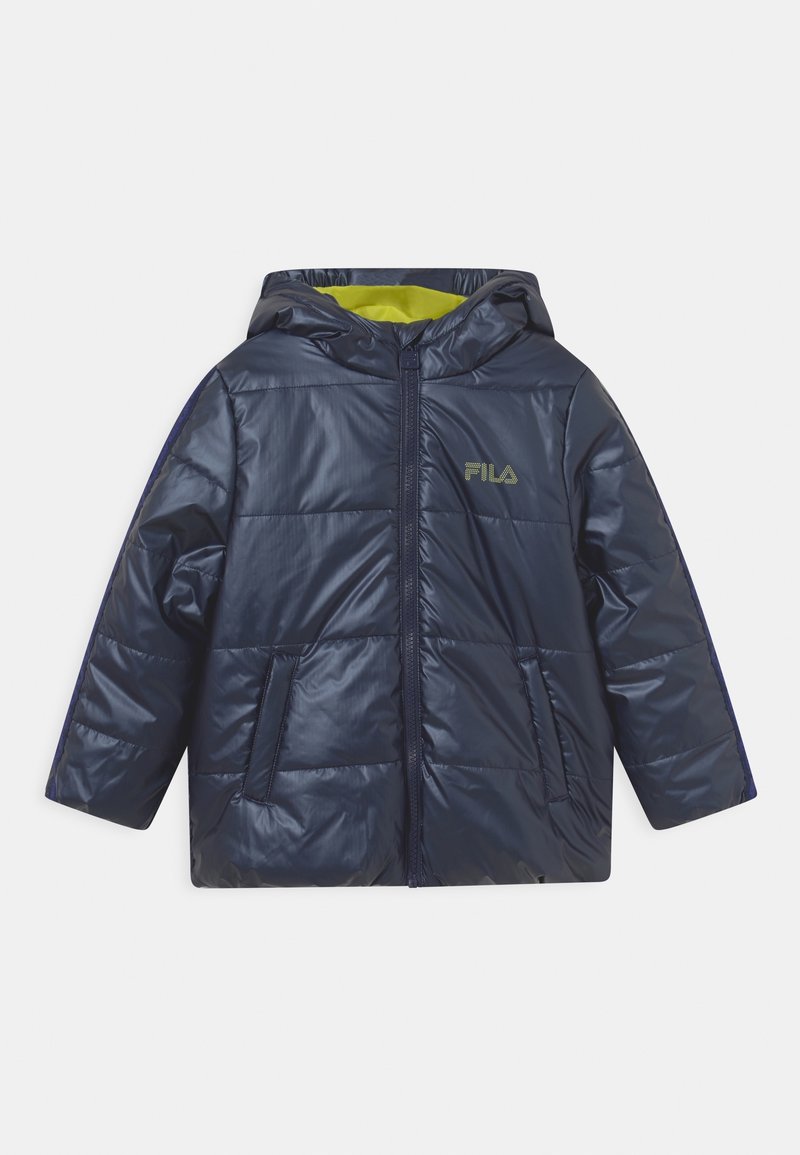 Fila WILLOW HOODED PUFF JACKET - Vinterjacka - black iris