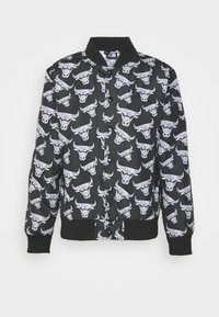 NBA DISTRESSED LOGO JACKET CHICAGO BULLS - Bluză de trening - black