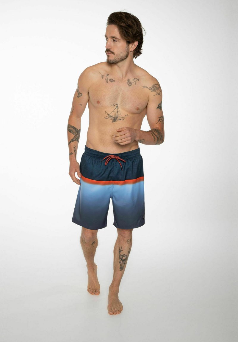 Herren Badehosen | Protest ERWIN Badeshorts oxford blue/grey denim - ZK18061 Herren Badehosen | Protest ERWIN Badeshorts oxford blue/grey denim - ZK18061