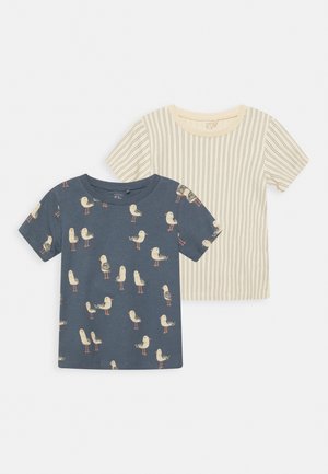 UNISEX 2PACK - T-shirt z nadrukiem - dusty blue