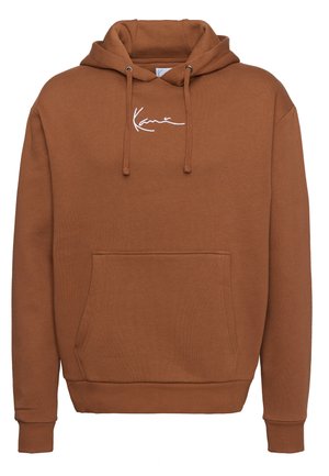 SMALL SIGNATURE ESSENTIAL HOODIE UNISEX - Džemperis ar kapuci - brown