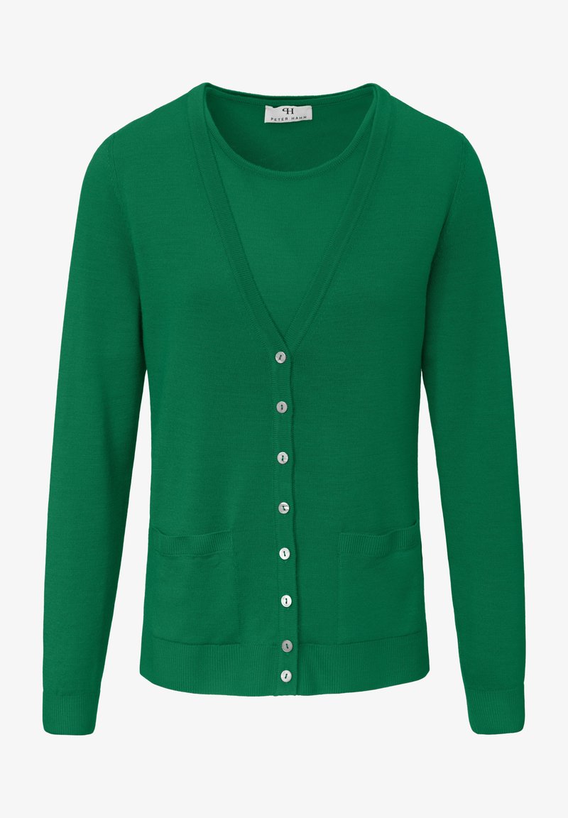 Peter Hahn Twinset Cardigan Moosgruen Green Zalando De