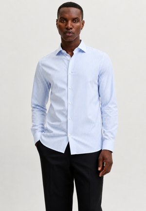 Jack & Jones, JPRBLAPARKER STRIPE L/S SHIRT SN - Camicia - celeste a righe