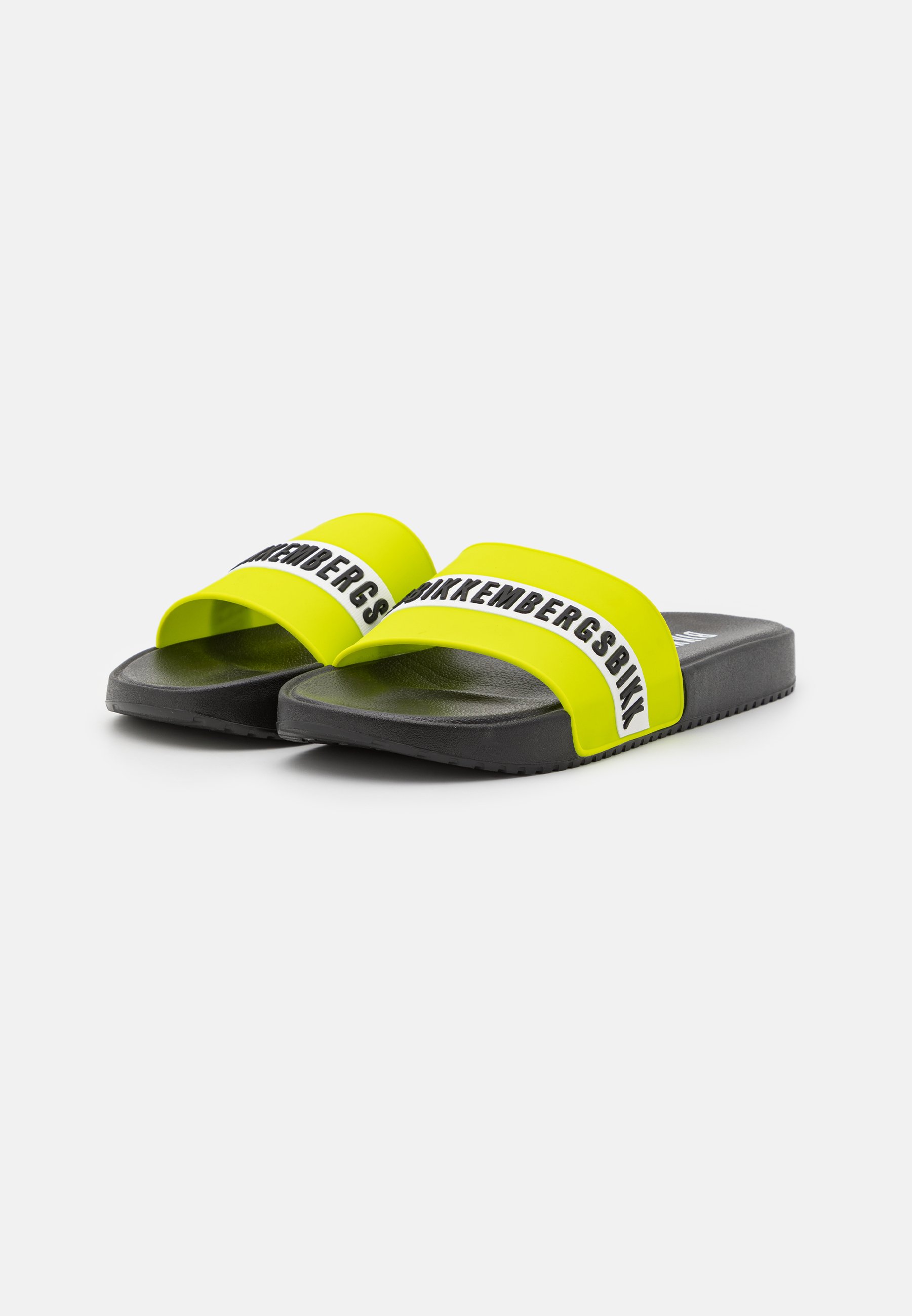 Bikkembergs ROGER - Chanclas de baño - black/lime/negro - Zalando.es