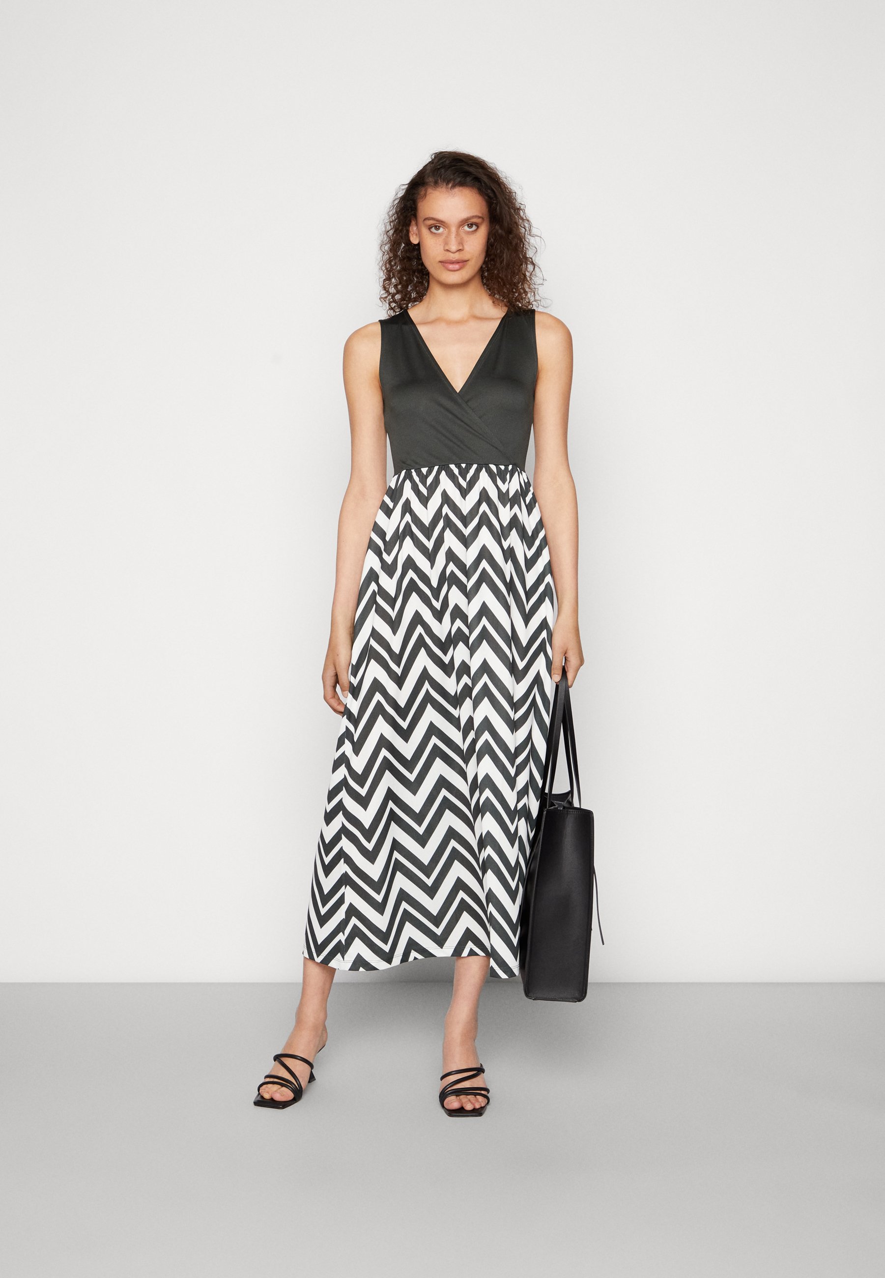 Anna Field Vestito lungo - black/multi-coloured/nero - Zalando.it