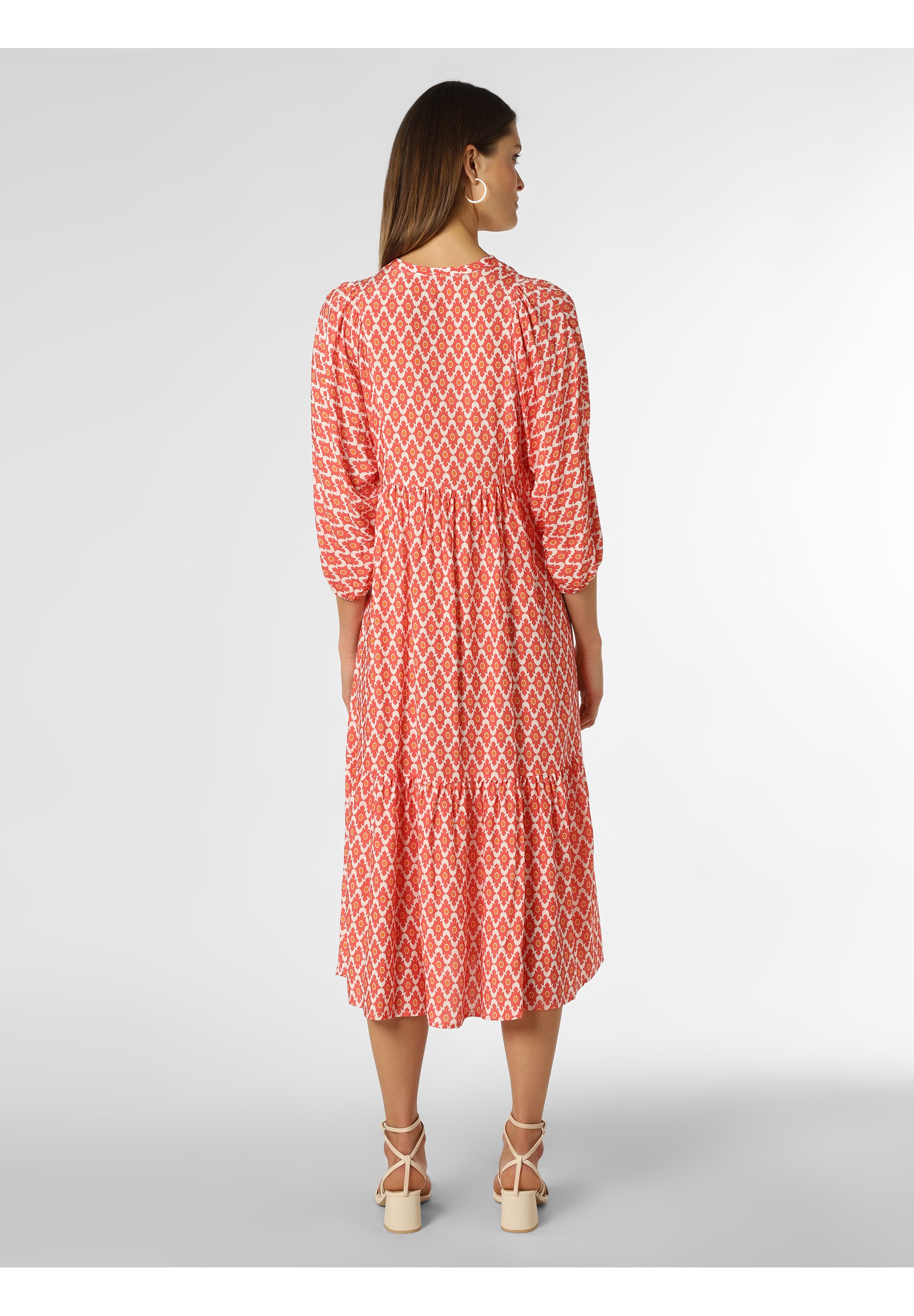 Marie Lund Freizeitkleid - koralle weiß/rot - Zalando.de