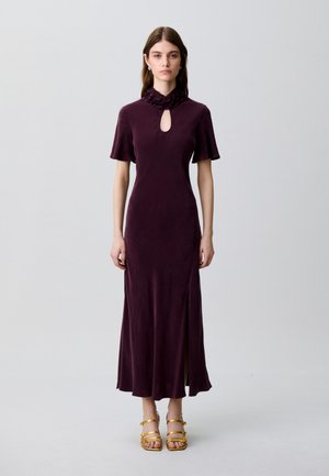 Claudie Pierlot, WOVEN DRESS - Vestido largo - dark dahlia