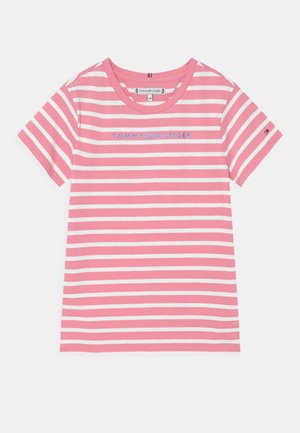 ESSENTIAL STRIPE TEE - T-shirt med print - fresh pink/white
