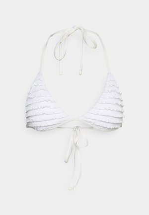 Frankies Bikinis RUFFLE - Bikinitop - white