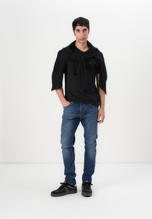 Tommy Jeans TEE 3 PACK - T-shirt basique - black /grey/ecru