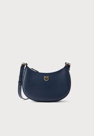 HALF MOON MINI - Keresztpántos táska - blu indaco ombroso/antique gold-coloured