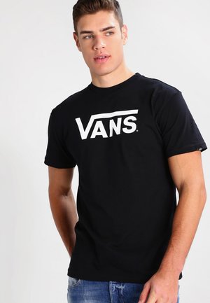 T-shirt med print - black/white